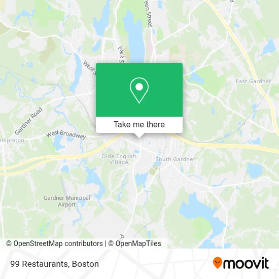 99 Restaurants map