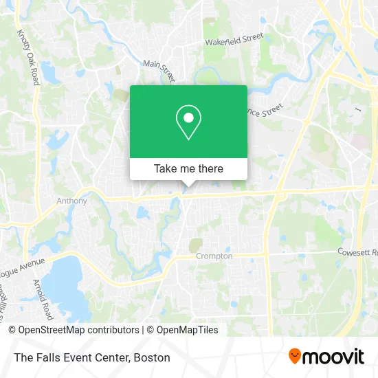 The Falls Event Center map