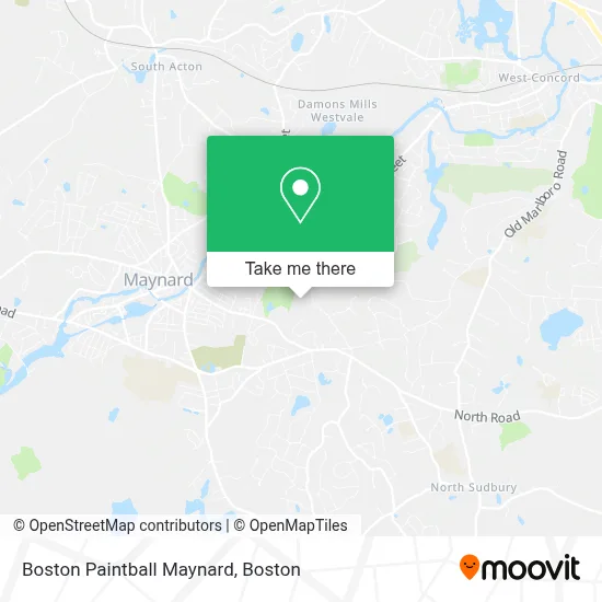 Boston Paintball Maynard map