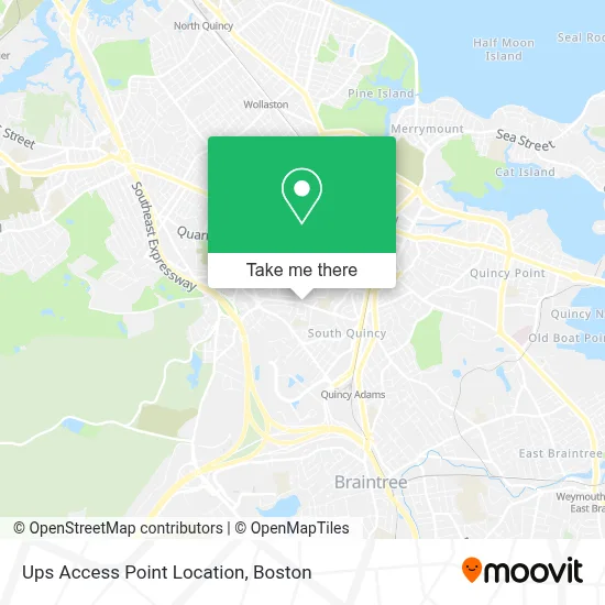 Ups Access Point Location map