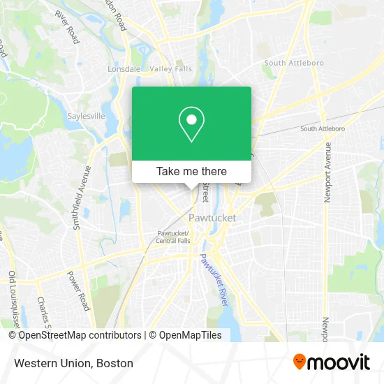 Western Union map