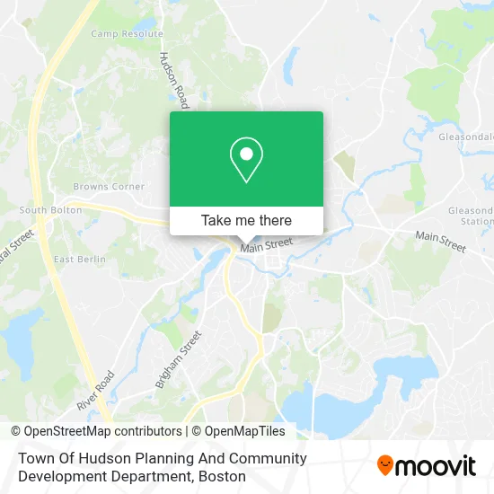 Town Of Hudson Planning And Community Development Department map
