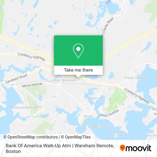 Bank Of America Walk-Up Atm | Wareham Remote map