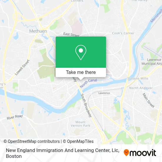 New England Immigration And Learning Center, Llc map