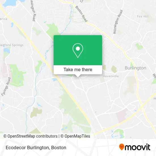 Ecodecor Burlington map