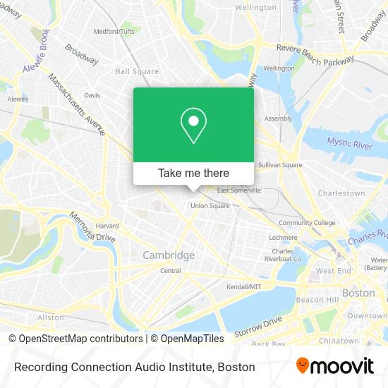 Recording Connection Audio Institute map