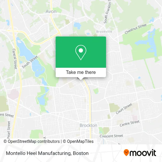 Montello Heel Manufacturing map