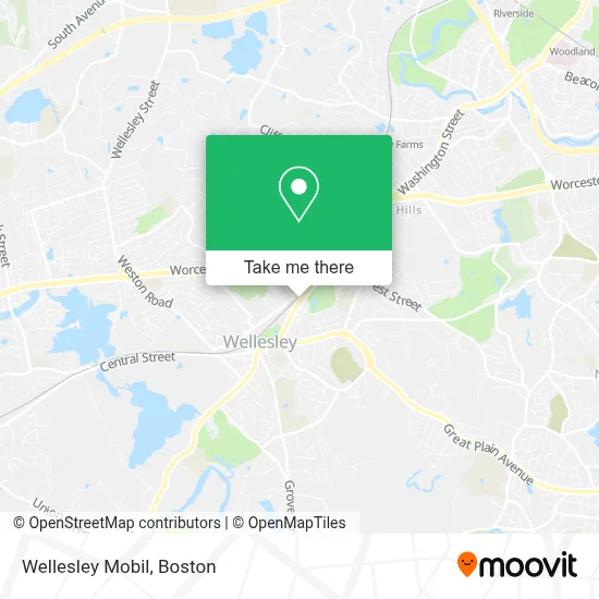 Wellesley Mobil map