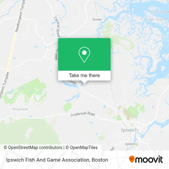 Ipswich Fish And Game Association map