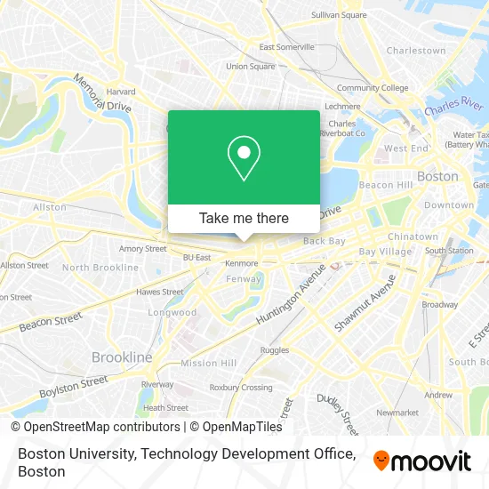 Boston University, Technology Development Office map