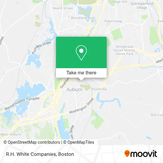 R.H. White Companies map