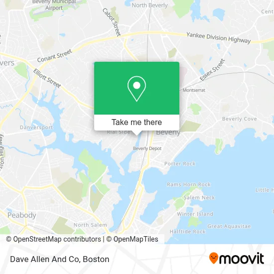 Dave Allen And Co map
