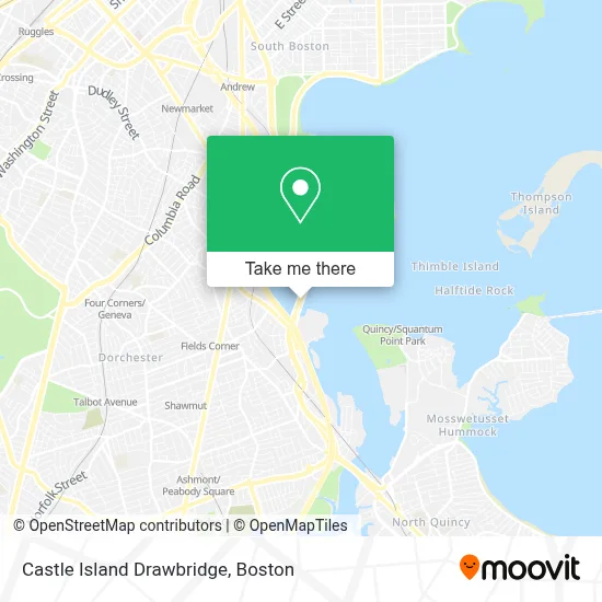 Castle Island Drawbridge map