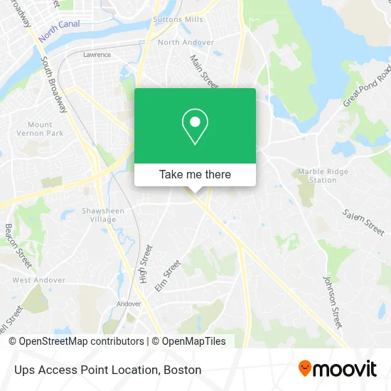 Ups Access Point Location map