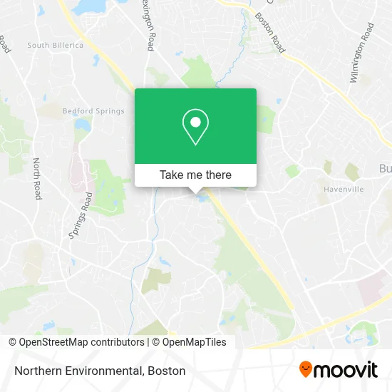 Northern Environmental map