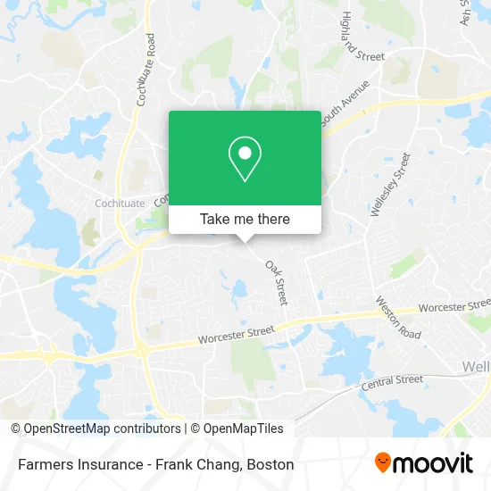 Farmers Insurance - Frank Chang map