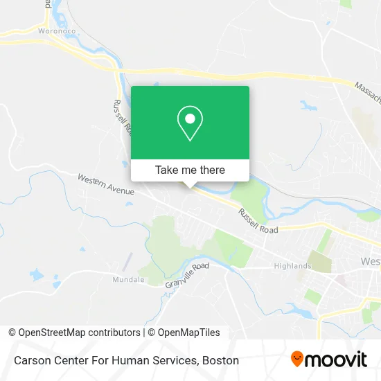 Carson Center For Human Services map
