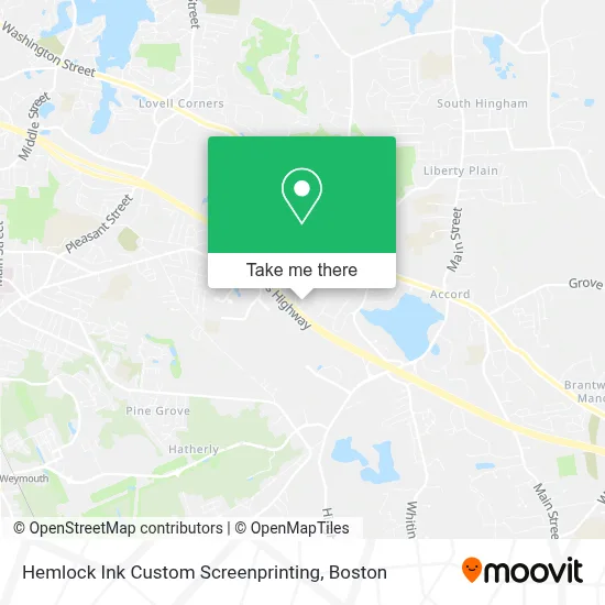 Hemlock Ink Custom Screenprinting map