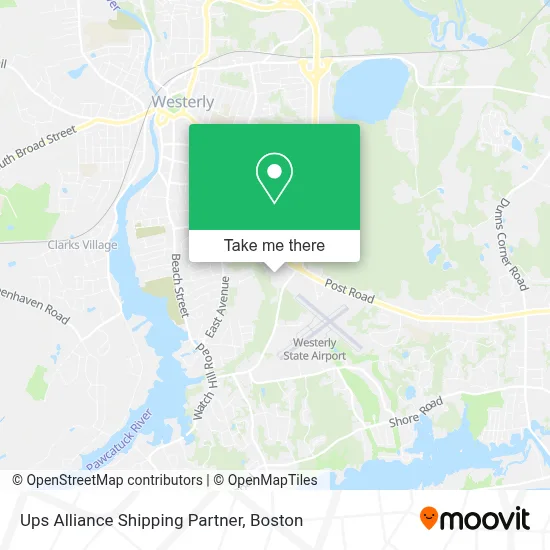 Ups Alliance Shipping Partner map
