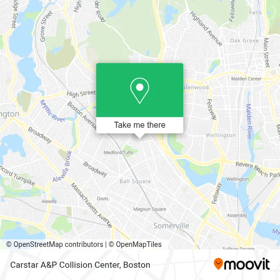 Carstar A&P Collision Center map