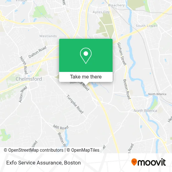 Exfo Service Assurance map