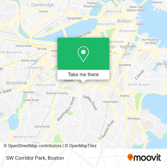 SW Corridor Park map