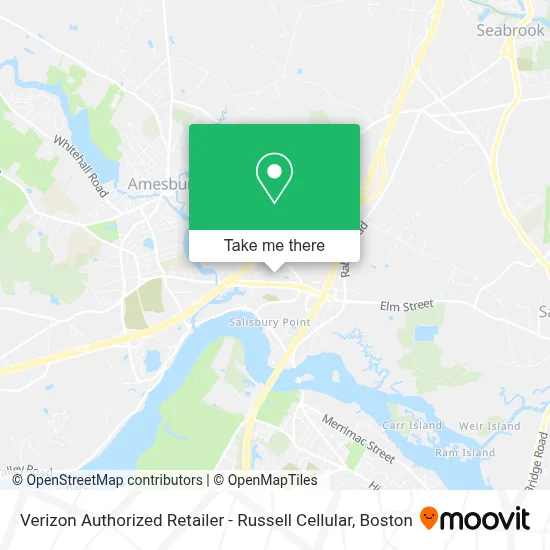 Verizon Authorized Retailer - Russell Cellular map
