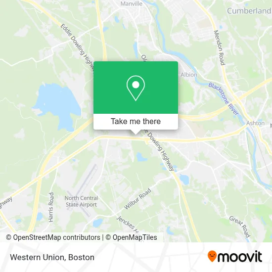 Western Union map