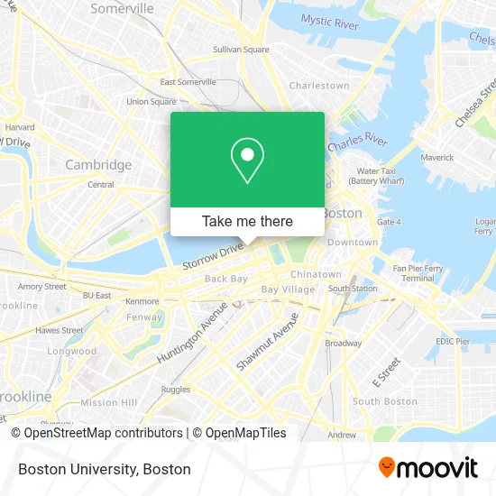 Boston University map