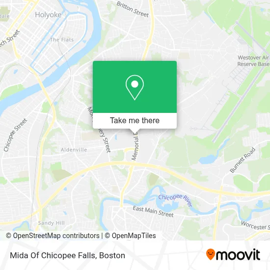 Mida Of Chicopee Falls map