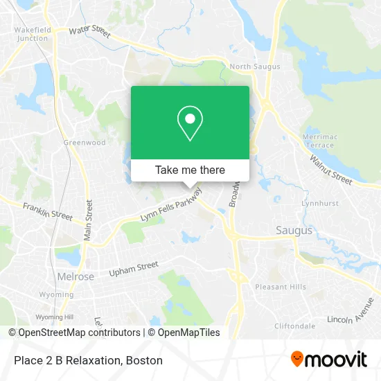 Place 2 B Relaxation map