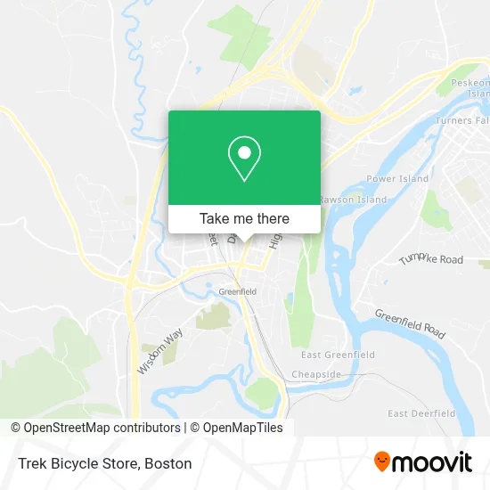 Trek Bicycle Store map