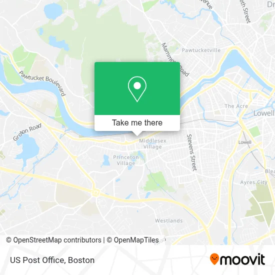 Us Post Office map