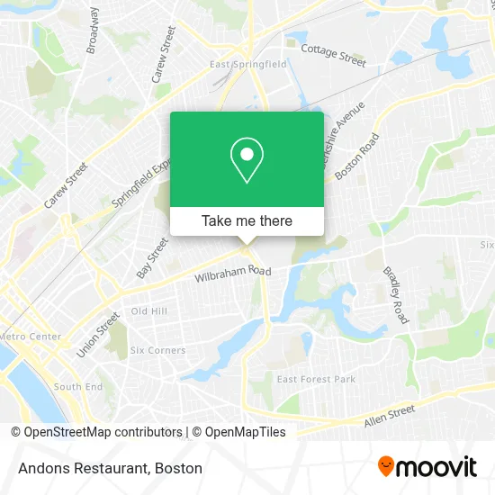 Andons Restaurant map