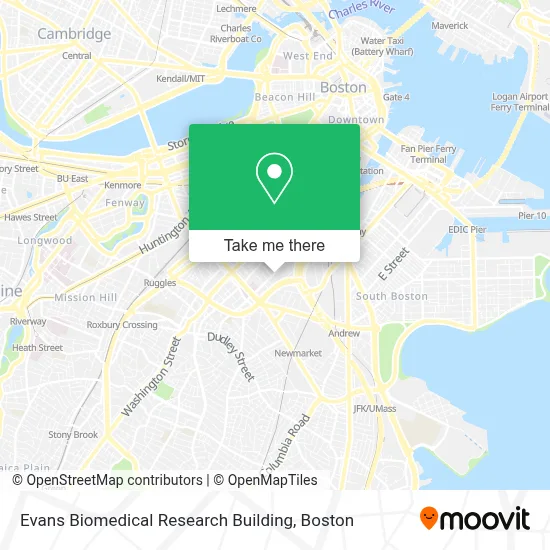 Evans Biomedical Research Building map