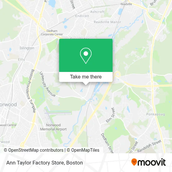 Ann Taylor Factory Store map
