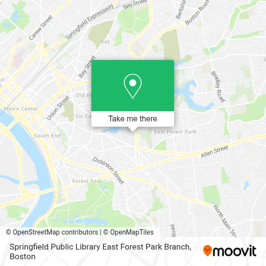 Springfield Public Library East Forest Park Branch map