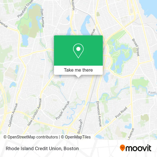 Rhode Island Credit Union map