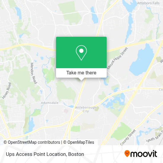 Ups Access Point Location map
