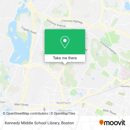 Kennedy Middle School Library map