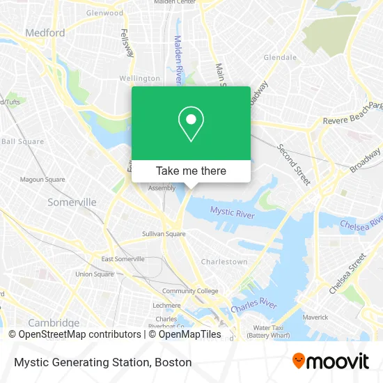Mystic Generating Station map