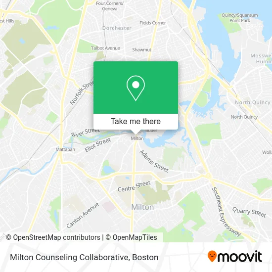Milton Counseling Collaborative map