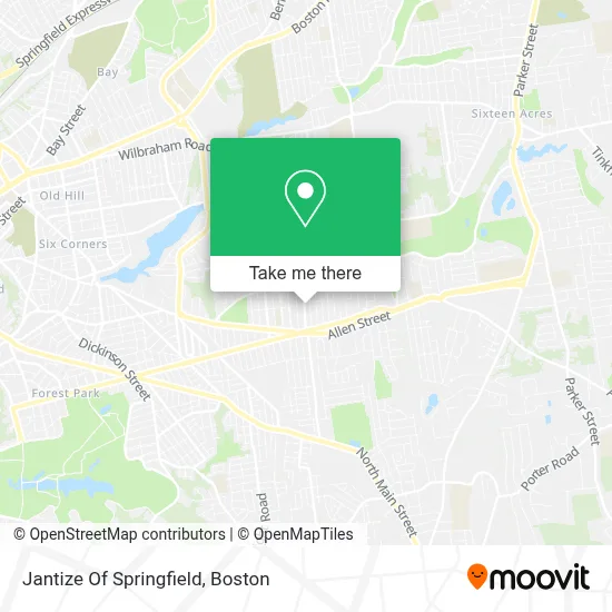 Jantize Of Springfield map