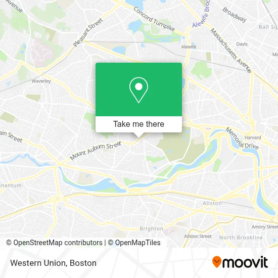 Western Union map