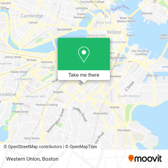 Western Union map