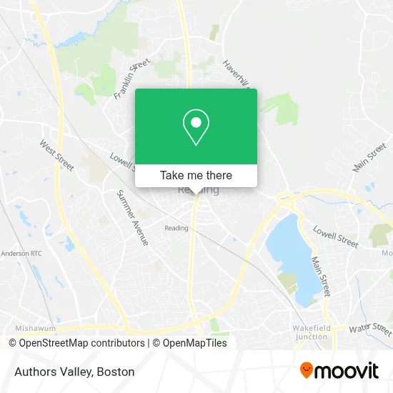 Authors Valley map