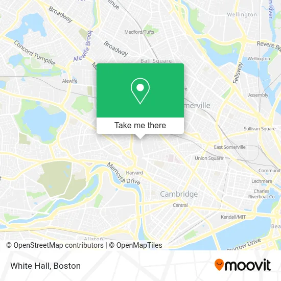 White Hall map