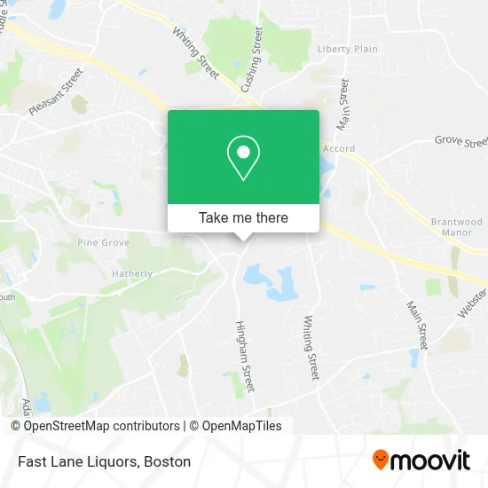 Fast Lane Liquors map