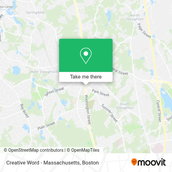 Creative Word - Massachusetts map