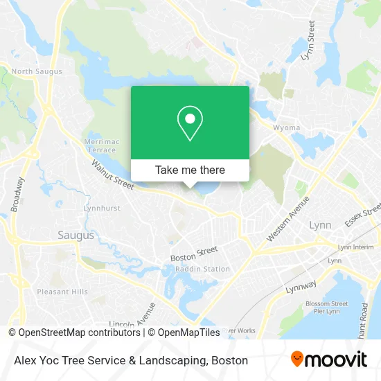 Alex Yoc Tree Service & Landscaping map